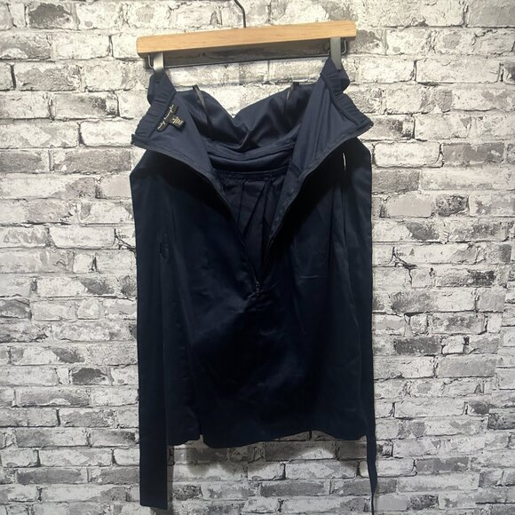 EUC City Triangles Navy Blue Mini Dress w/Tie Size 3 - Picture 6 of 14